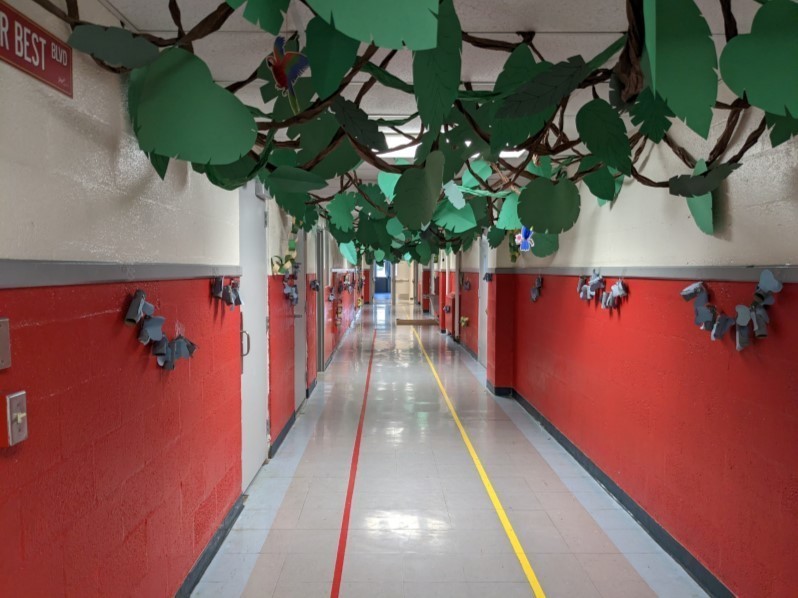 red hallway